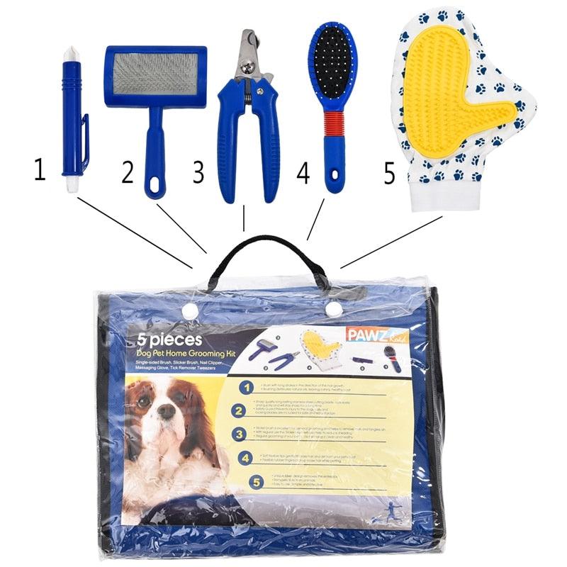 Plastic Grooming Tools Set For Dogs - Trendha