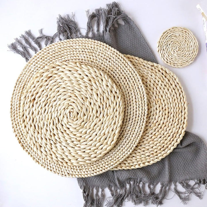 Round Rattan Table Placemat - Trendha