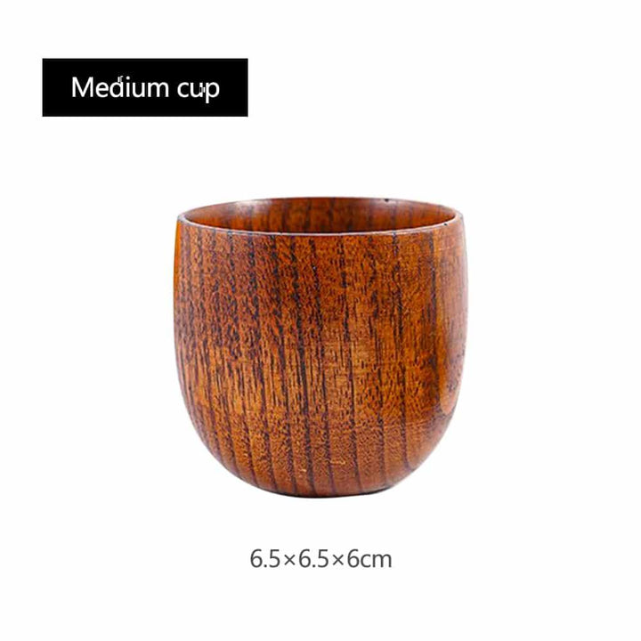 Solid Wood Tea Cup - Trendha