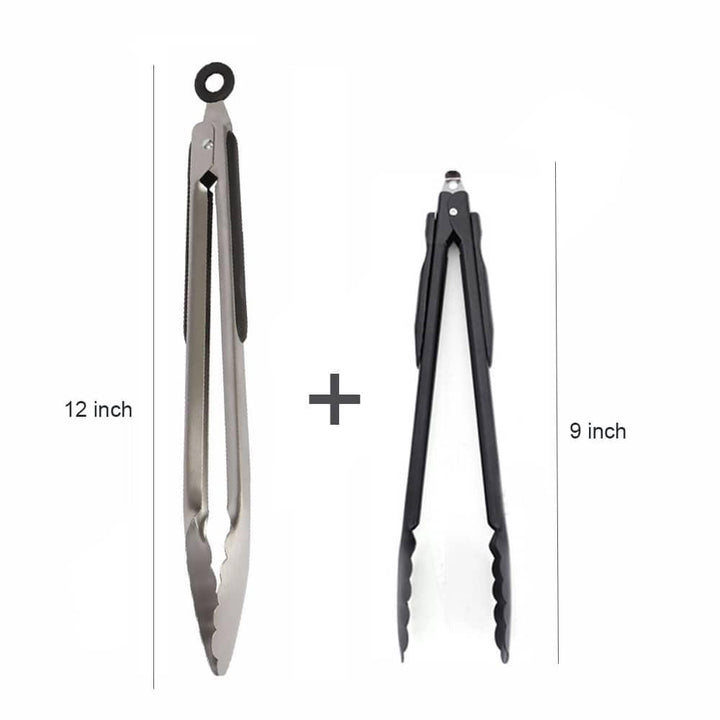 Stainless Steel BBQ Tongs with Soft Handle - Trendha