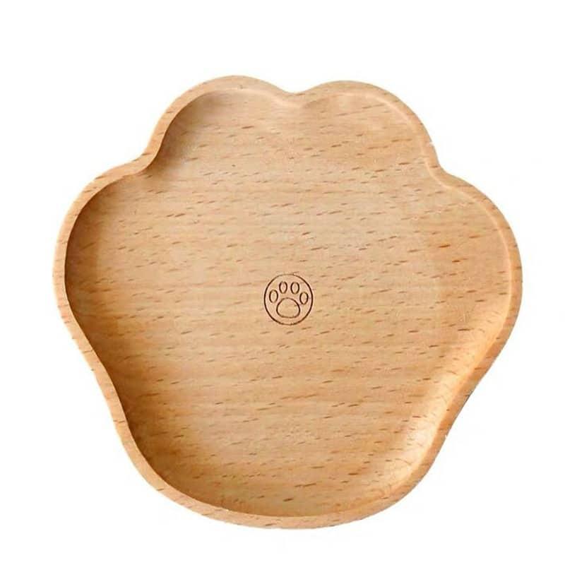 Thick Cat Paw Carved Wooden Placemat - Trendha