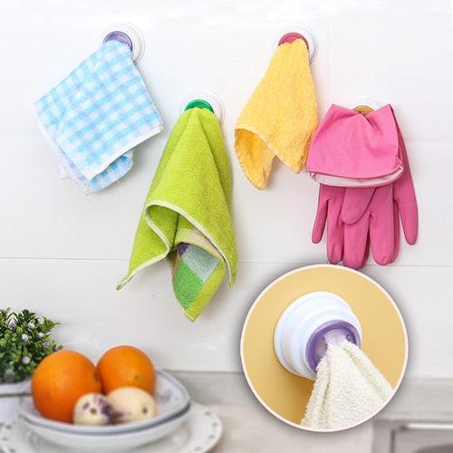 Useful Self-Adhesive Plastic Kitchen Towel Holders Set - Trendha