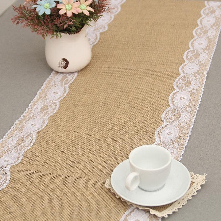 Vintage Solid Linen Table Runners - Trendha