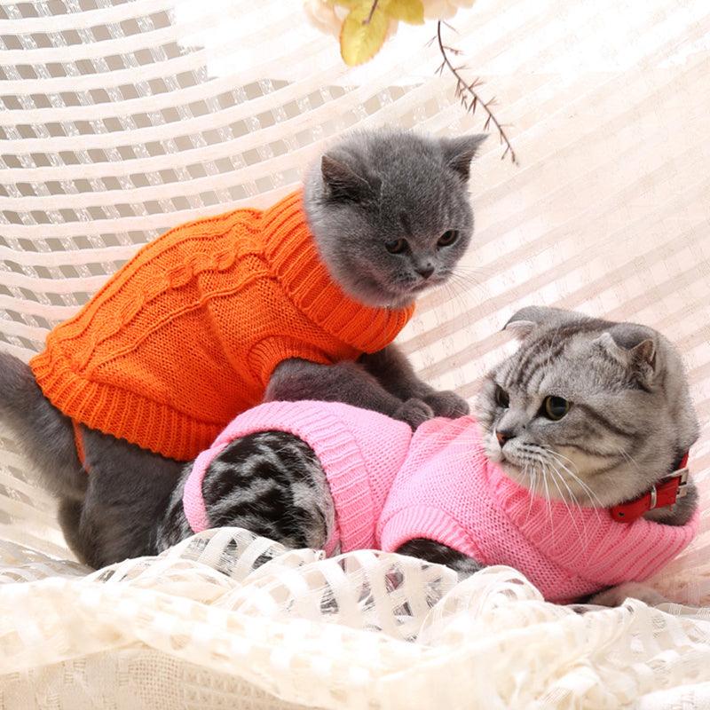 Warm Turtle Neck Sweater for Pets - Trendha